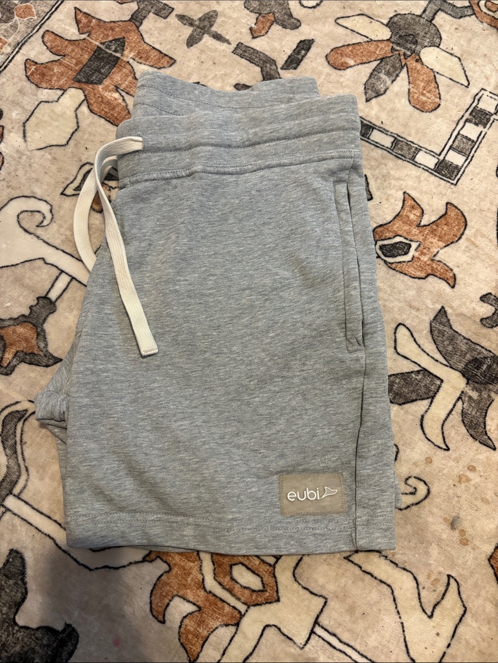 Men’s Gray Knit Sweatshorts with Drawstring Eubi